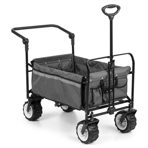 Waldbeck Easy Rider  Carrito de transporte  hasta 70kg mango extensible plegable gris