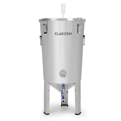 Klarstein tanque de maceración Pro caldera de fermentación 30 l válvula para levadura acero inoxidable 304