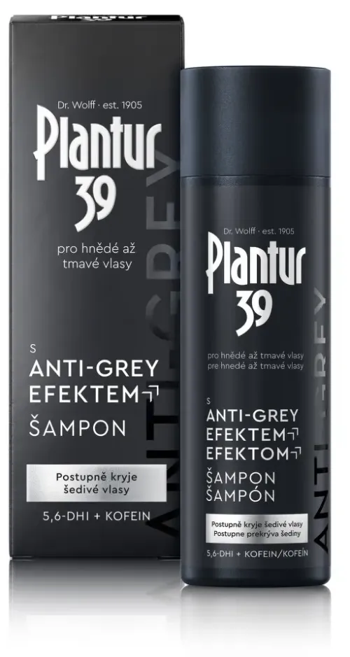 DR KURT WOLLF Plantur 39 Šampon s Anti-Grey efektem 200 ml