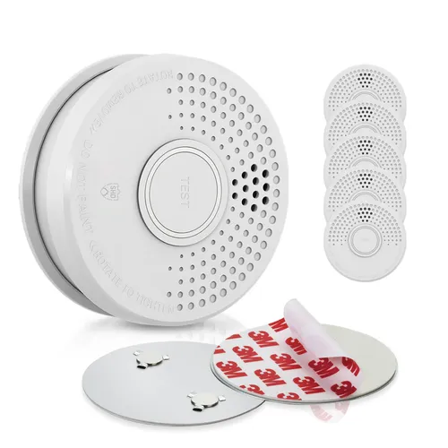 SHD by oneConcept Detector de humo DOF39 con set de soporte magnético Magnetic Mount