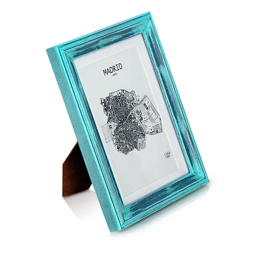Casa Chic Marco de fotos Lancaster Rectangular 17x12 cm Fotos Paspartú Madera