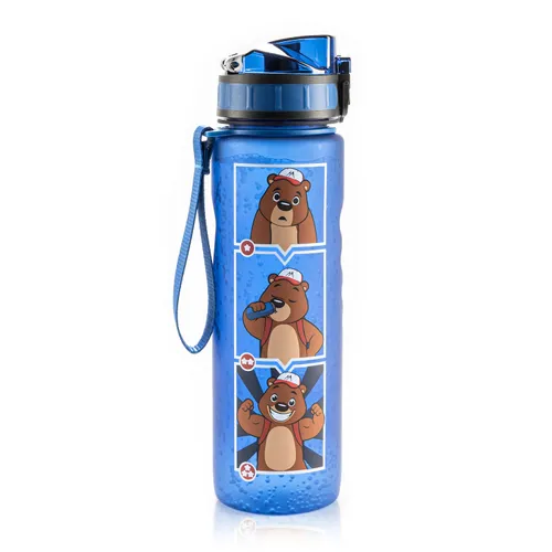 Monte Stivo Lyseren Botella infantil 600 ml cantimplora antigoteo con filtro para la fruta