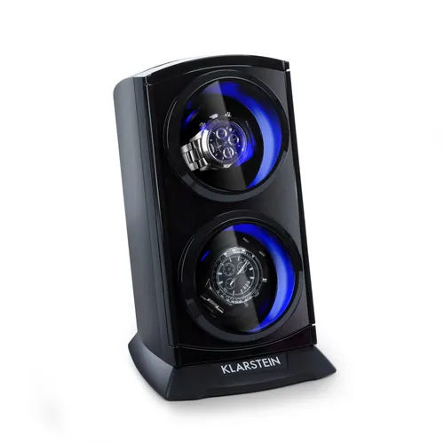 Klarstein St. Gallen Premium Estuche giratorio para 2 relojes 4 velocidades