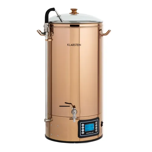 Klarstein Caldera de maceración Mundschenk XXL sistema de elaboración de cerveza 3000W 50l 304 acero inoxidable