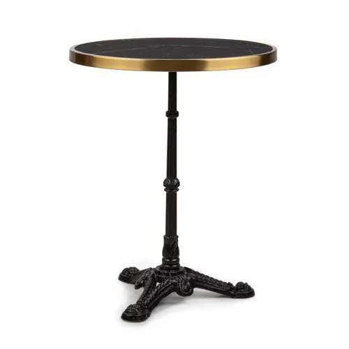 Blumfeldt Patras Lux Mesa de bistró Trípode Mesa de mármol Ø: 57,5 cm Alto: 72 cm