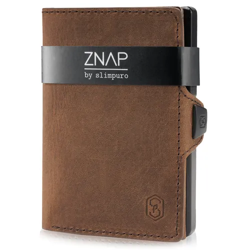 Slimpuro ZNAP Slim Wallet 12 Tarjetera monedero 8,9 x 1,8 x 6,3 cm (largo x grueso x ancho)  protección RFID