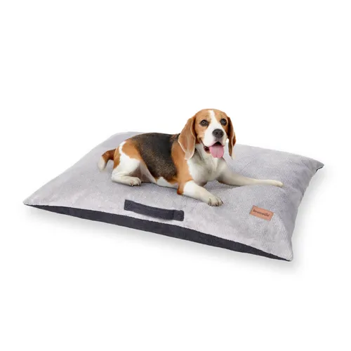 Brunolie Cama para perros Colchón para perros | Lavable | Ortopédico | Antideslizante | Transpirable | Espuma viscoelástica | Tamaño M (80 x 10 x 55 c