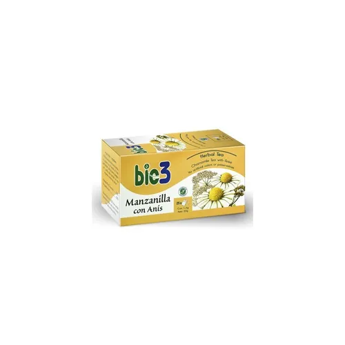 bio3 manzanilla con anís 25 bolsitas