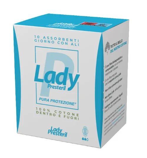 Lady Presteril Cotton Giorno Con Ali 10 Pezzi