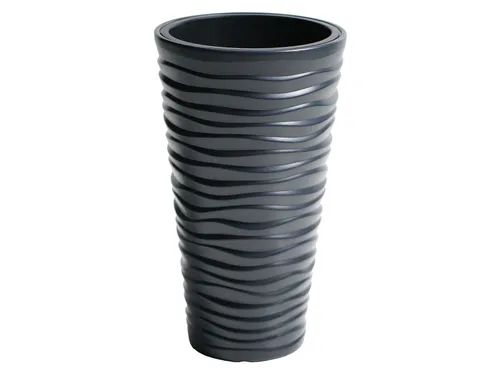 Prosperplast Květináč s vložkou Sand Slim (Š 30 x V 52 x H 30 cm, antracitová)