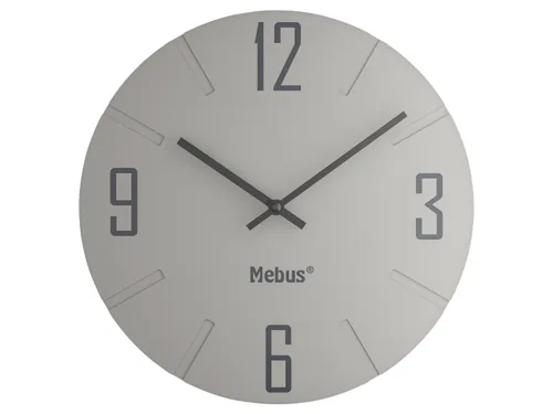 Mebus Nástěnné hodiny (světle šedá)