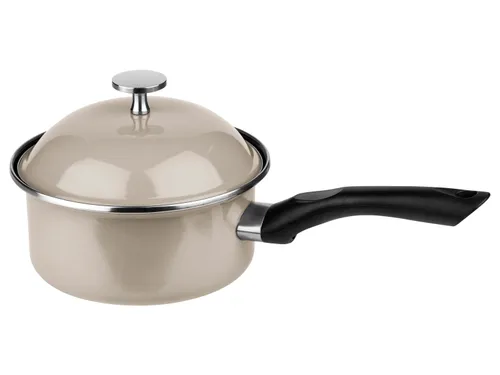Ernesto® Smaltovaný hrnec, Ø 16 cm, 1,5 l / Hrnec s rukojetí, Ø 16 cm, 1,3 l / Hrnec na mléko, Ø 15cm, 1,6 l (hrnec s rukojetí, 16 cm)