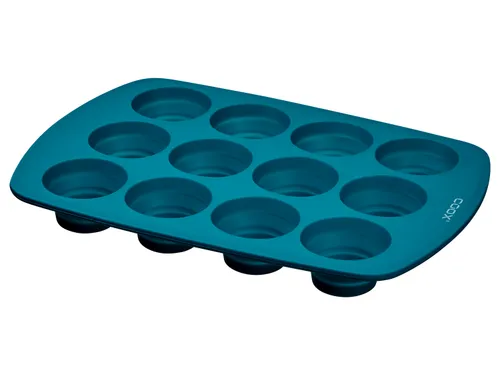 Coox Silikonová forma na muffiny (zelená)