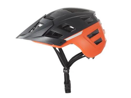 Crivit Cyklistická helma MTB (vel. M/L, černá/oranžová)