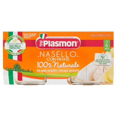 Plasmon Omogeneizzato Nasello E Patate 2 Vasetti Per 80 G