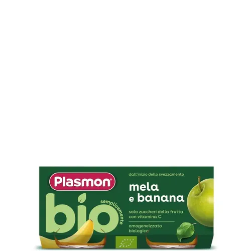 Plasmon Bio Omo Banana Mela 2X80G