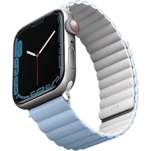 Uniq Bracelet Apple Watch 38/40/41 Mm Revix Premium Magnetique Bleu (uniq-41mm-revpartsblu)