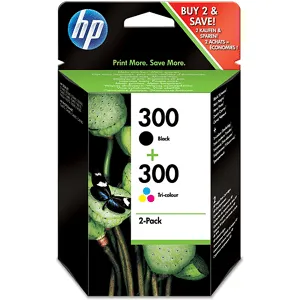 HP 300 Noir - Cyan Magenta Jaune