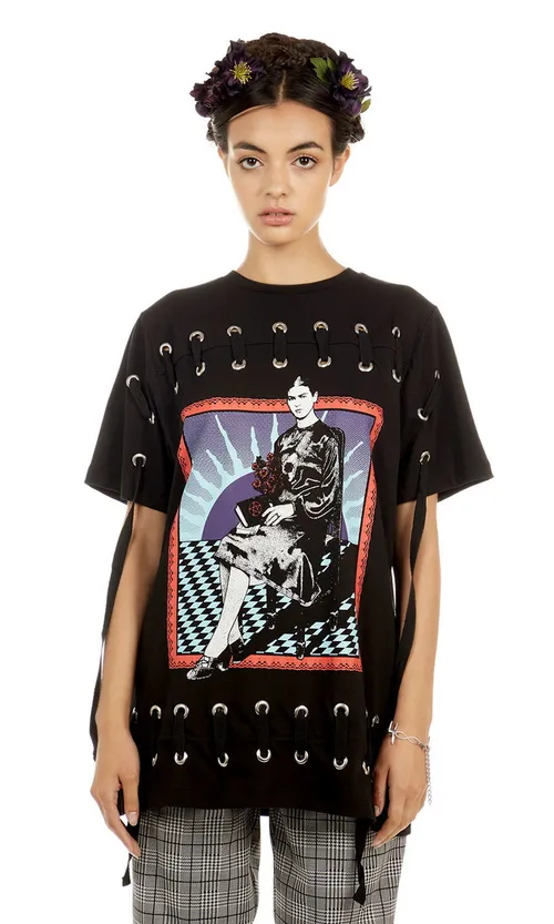 Hardcore T-Shirt Frauen - Frida Sunset - DISTURBIA - FKDM01