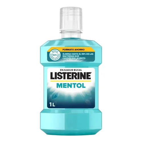 Listerine ¡30% DTO! Mentol Enjuague Bucal Aliento Fresco 1000 ml