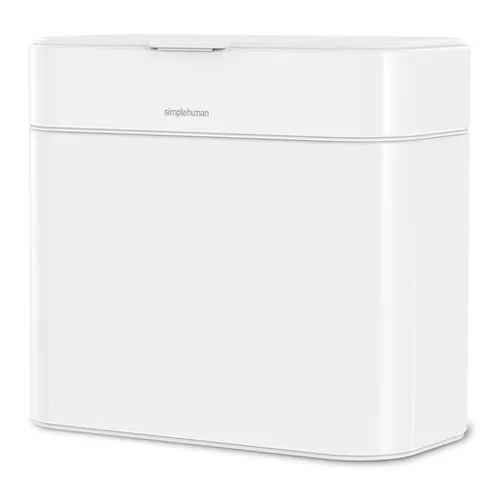 Odpadkový kôš Simplehuman na kompostovateľný odpad z kuchyne - 4l, biela oceľ SHCW1648