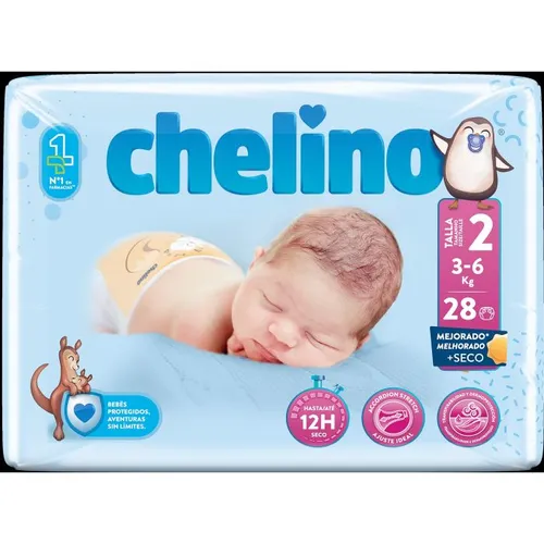 Chelino Pañal Bebé Recién Nacido Talla 2