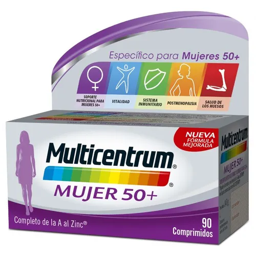 Multicentrum Mujer 50+  Multicentrum  Vitaminas y minerales