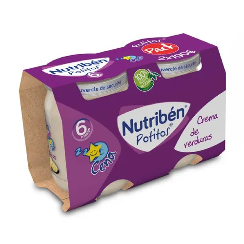 Nutribén Potitos Cena Crema de Verduras 190 gr