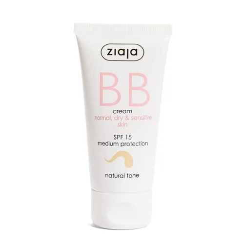 Ziaja BB krém normální, suchá, citlivá pleť SPF 15 odstín přirozený 50ml