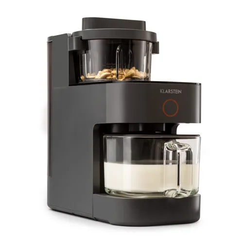 Klarstein Máquina para hacer leche de frutos secos Marcia 300 - 1200 ml, 360°, táctil, depósito de agua extraíble
