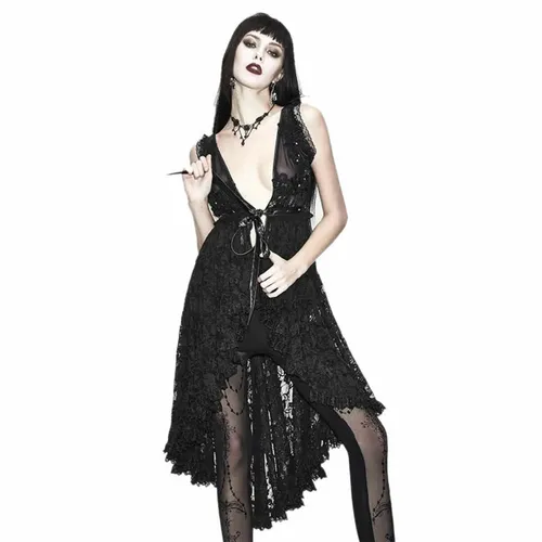noční košilka dámská DEVIL FASHION - Feral Love Gothic Mesh Lingerie - Black