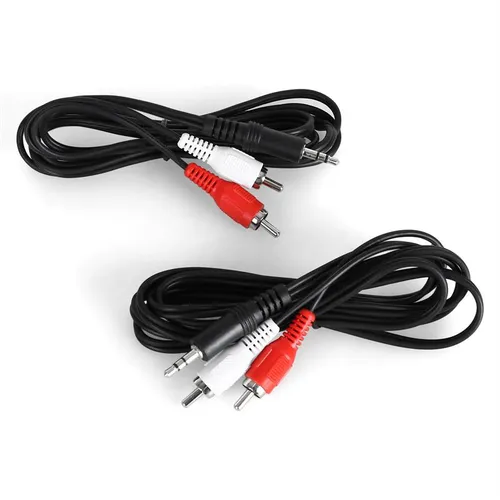 Auna 2 Cables de 3,5mm cada uno de 1,5 m de largo