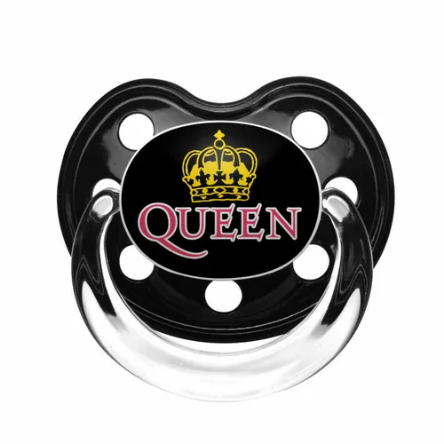 dudlík Queen - Logo - black/multicolour - Metal-Kids