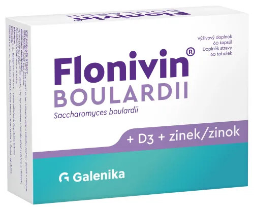 Galenika Flonivin Boulardii+D3+zinek 60 tobolek