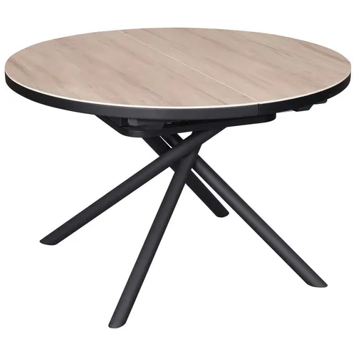 MID.YOU JÍDELNÍ STŮL, černá, jantarové barvy, 120-160/76/120 cm