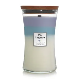Woodwick Calming Retreat vela perfumada 610 g