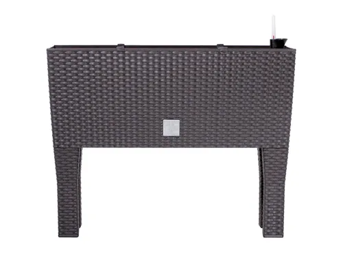 Prosperplast Truhlík se zavlažovacím systémem Rato Case High (tmavě okrová, Š 80 x V 62 x H 33 cm)