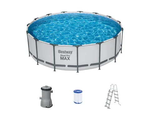 Bestway Bazén Steel ProMAX™ s filtračním zařízením a schůdky, Ø 4,57 x 1,22 m