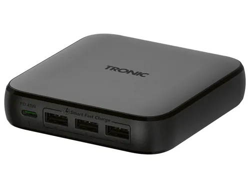 Tronic® USB multi power nabíječka 65 W, Usb-C PD, 3xUSB-A, GaN