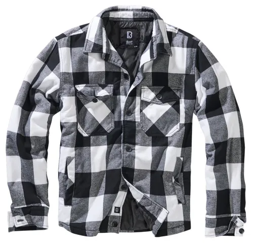 Winterjacke - Lumberjacket checked - BRANDIT - 9478-white/black check