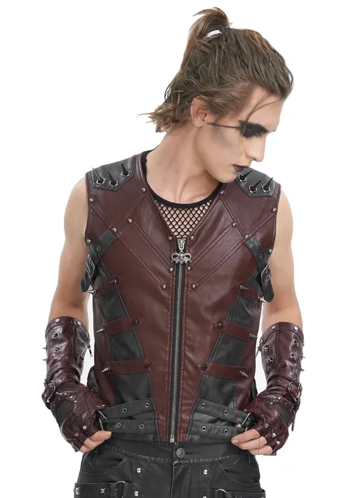 Herrenweste DEVIL FASHION - Wine Hand