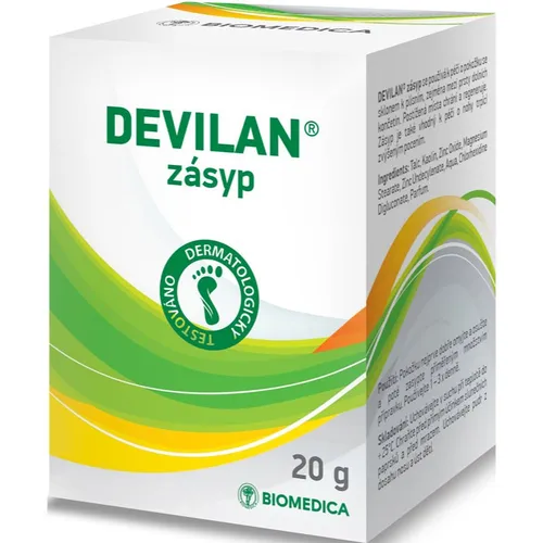 Biomedica Devilan talco per i piedi 20 g