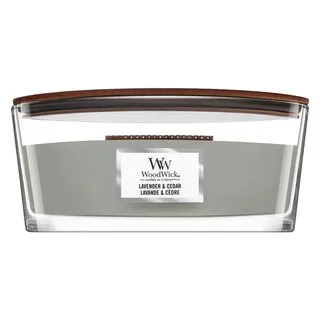 Woodwick Lavender & Cedar illatos gyertya 453,6 g