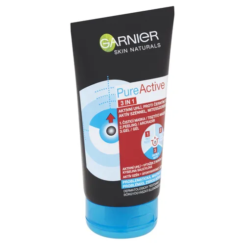 Garnier PureActive 3IN1 maska s aktivním uhlím proti černým tečkám 150ml