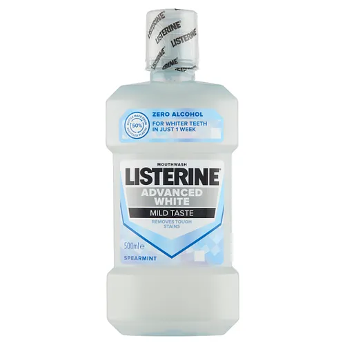 LISTERINE Advanced White Mild Taste ústní voda 500ml