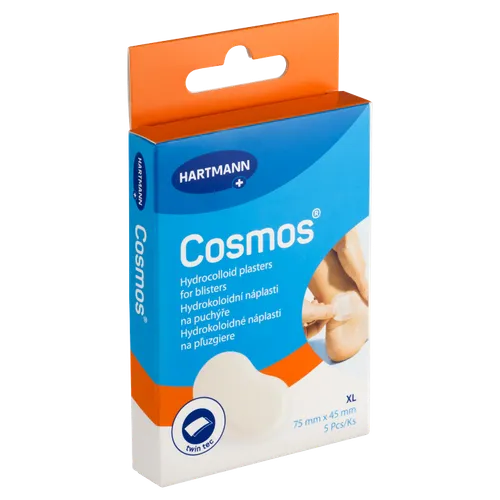 Hartmann Cosmos Hydrokoloidní náplasti na puchýře 75 mm x 45 mm 5 ks