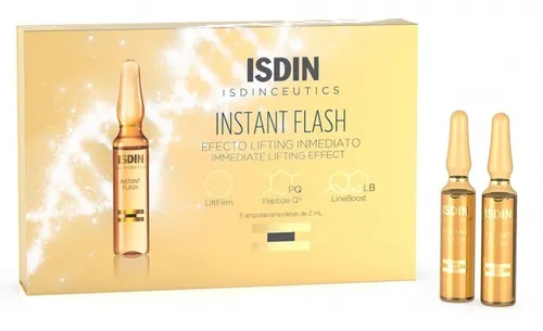 Isdin Isdinceutics Instant Flash Trattamento Viso Effetto Lifting Immediato 5 Fiale