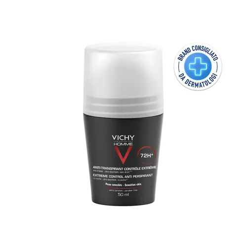 Vichy Homme Deodorante Roll On 72h 50 ml