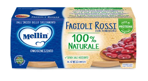 Mellin Omogenizzato Fagioli Ro 2X80 G