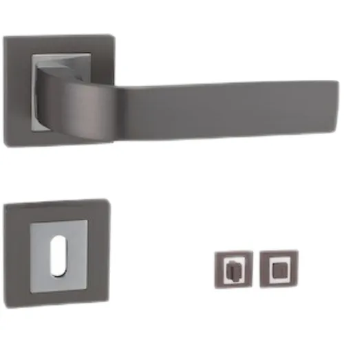 Klika Naturel Cynthia titan hranatá rozeta, WC CYNTHIAHRTWC